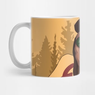 Native American Chief Joseph GTA Style Watercolor Art with Background Mug